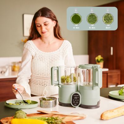 Babymoov Nutribaby Stoomkoker - Glass - Celadon Green 