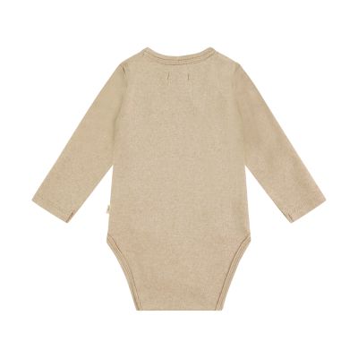 A Tiny Story Romper Lange Mouw Oatmeal Melange 62