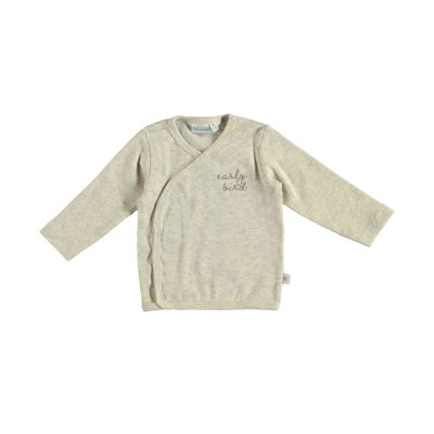 Babylook Rib Overslag T-Shirt - Sandshell Melee