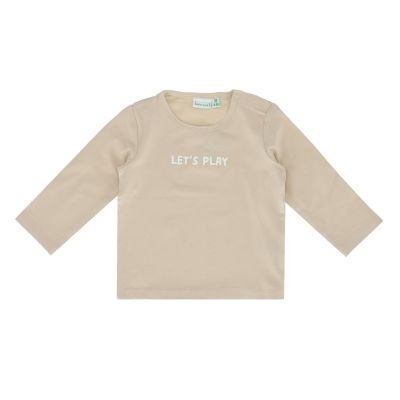 Babylook T-Shirt Let&#039;s Play - Maat 74 - Oyster Gray 