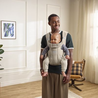 BabyBjörn Hold Draagzak - Geweven - Zandgrijs 