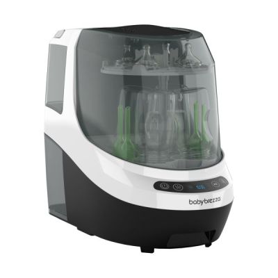 Baby Brezza One Step Food Maker Deluxe & Bottle Washer Pro - Black/White