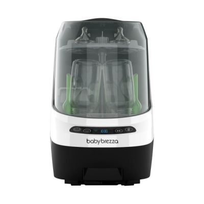Baby Brezza One Step Food Maker Deluxe & Bottle Washer Pro - Black/White