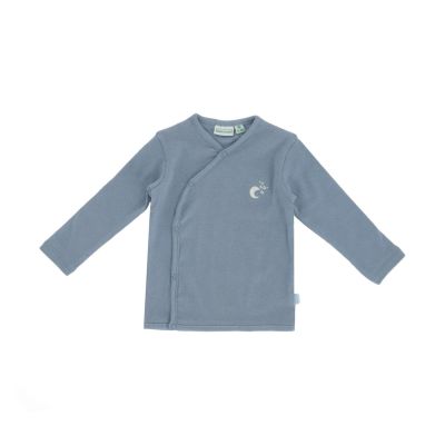 Babylook Night T-Shirt Overslag Rib - Maat 44 - Ashley Blue Babylook Night T-Shirt Overslag Rib - Maat 44 - Ashley Blue