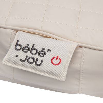 Bebe-Jou Quilted Verwarmd Aankleedkussen - Squares Light Taupe