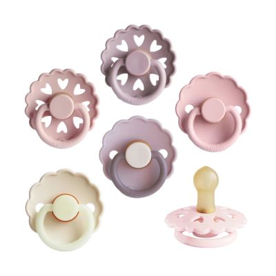 FRIGG Fopspenen - 6-Pack - Blooming Love - Latex - 0-6 Mnd