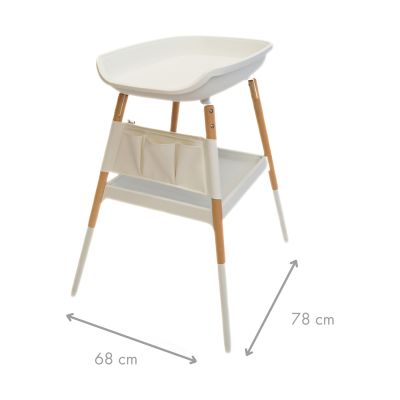 Bo Jungle Balneo Luiertafel - Pure White