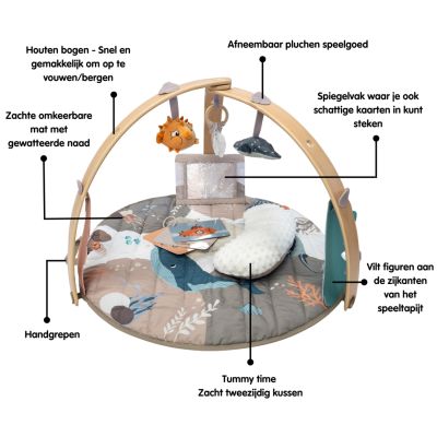 Bo jungle Wooden Play Gym - Ocean Bliss