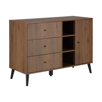 Bopita Ledikant 60 x 120 - Commode XL - Zara - Walnoot