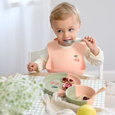 Lässig Happy Fruits Bord - Siliconen - Cherry