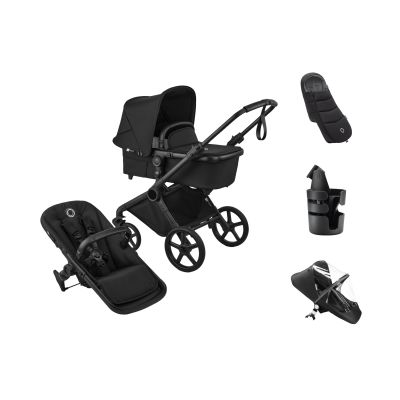 Bugaboo Cub Kinderwagen - Essentiël Bundel - Heritage Black Bugaboo Cub Kinderwagen - Essentiël Bundel - Heritage Black