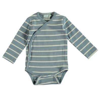Babylook Striped Rib Romper