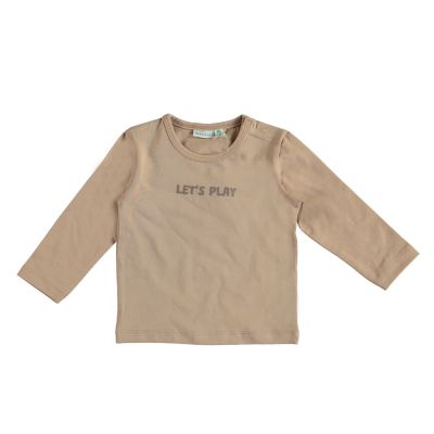 Babylook Lets Play T-Shirt - Maat 68 - Warm Taupe