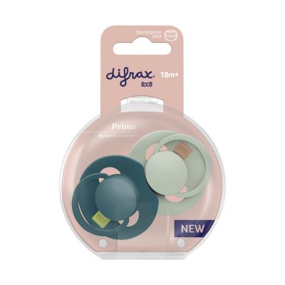 Difrax Dynamic Lovi Prime Fopspeen - Rond - 2 Stuks - 18+ Mnd - Pistachio/Green