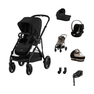 Cybex Gazelle S 3-in-1 Kinderwagen Set XL - Black/Moon Black Cybex Gazelle S 3-in-1 Kinderwagen Set XL - Black/Moon Black