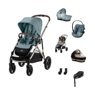 Cybex Gazelle S 3-in-1 Kinderwagen Set XL - Taupe/Stormy Blue