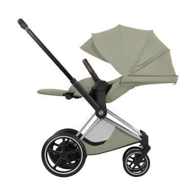 Cybex e-Priam 5 Style Kinderwagen 2-in-1 - Chrome Brown/Sage Green Cybex e-Priam 5 Style Kinderwagen 2-in-1 - Chrome Brown/Sage Green