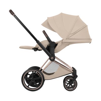 Cybex e-Priam 5 Style Kinderwagen 2-in-1 - Rosegold/Cozy Beige