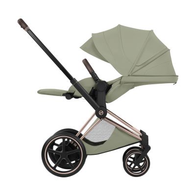 Cybex e-Priam 5 Style Kinderwagen 2-in-1 - Rosegold/Sage Green