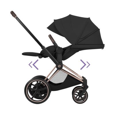 Cybex e-Priam 5 Style Kinderwagen 2-in-1 - Rosegold/Sepia Black Cybex e-Priam 5 Style Kinderwagen 2-in-1 - Rosegold/Sepia Black