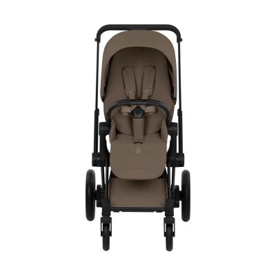 Cybex e-Priam 5 Style Kinderwagen 2-in-1 - Matt Black/Coconut Brown
