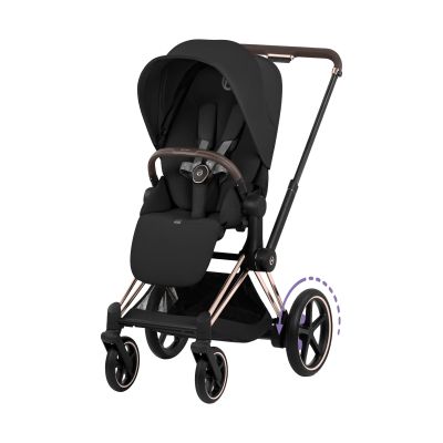 Cybex e-Priam 5 Comfort Kinderwagen 2-in-1 - Rosegold/Sepia Black Cybex e-Priam 5 Comfort Kinderwagen 2-in-1 - Rosegold/Sepia Black