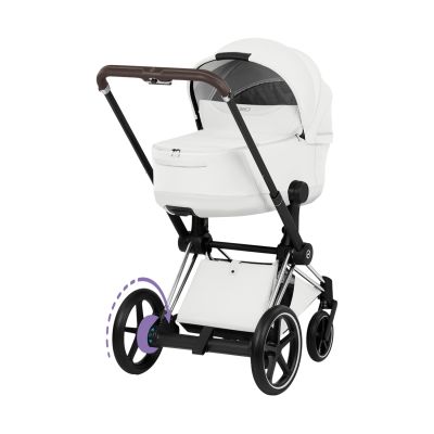 Cybex e-Priam 5 Style Kinderwagen 2-in-1 - Chrome Brown Frame