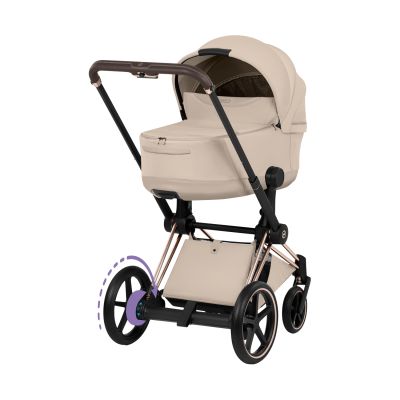 Cybex e-Priam 5 Style Kinderwagen 2-in-1 - Rosegold/Cozy Beige