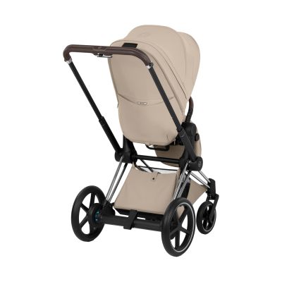 Cybex e-Priam 5 Style Kinderwagen 2-in-1 - Chrome Brown/Cozy Beige