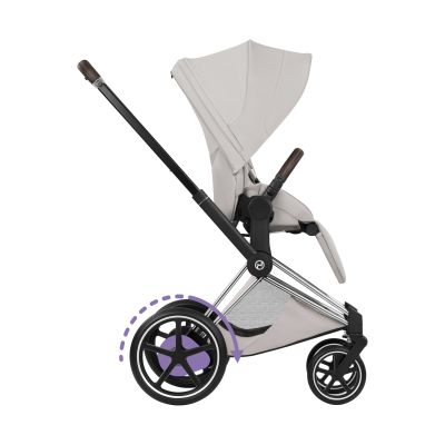 Cybex e-Priam 5 Style Kinderwagen 2-in-1 - Chrome Brown/City Grey Cybex e-Priam 5 Style Kinderwagen 2-in-1 - Chrome Brown/City Grey