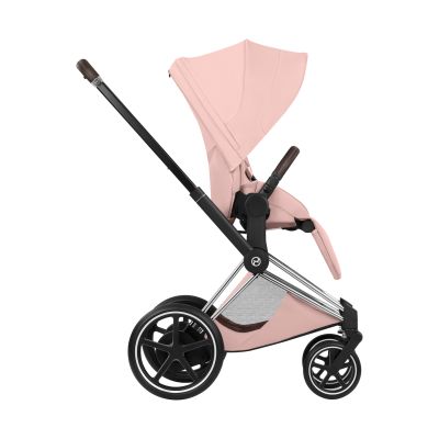 Cybex e-Priam 5 Style Kinderwagen 2-in-1 - Chrome Brown/Peach Pink