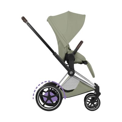 Cybex e-Priam 5 Style Kinderwagen 2-in-1 - Chrome Brown/Sage Green Cybex e-Priam 5 Style Kinderwagen 2-in-1 - Chrome Brown/Sage Green