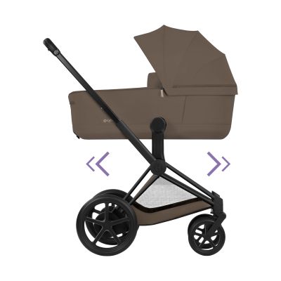 Cybex e-Priam 5 Comfort Kinderwagen 2-in-1 - Matt Black/Coconut Brown Cybex e-Priam 5 Comfort Kinderwagen 2-in-1 - Matt Black/Coconut Brown