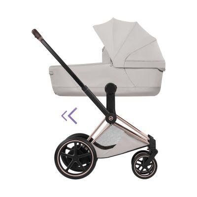 Cybex e-Priam 5 Style Kinderwagen 2-in-1 - Rosegold/City Grey Cybex e-Priam 5 Style Kinderwagen 2-in-1 - Rosegold/City Grey