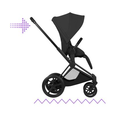 Cybex e-Priam 5 Style Kinderwagen 2-in-1 - Matt Black/Sepia Black