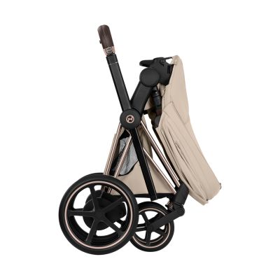 Cybex e-Priam 5 Style Kinderwagen 2-in-1 - Rosegold/Cozy Beige