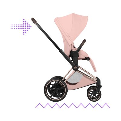 Cybex e-Priam 5 Style Kinderwagen 2-in-1 - Rosegold/Peach Pink Cybex e-Priam 5 Style Kinderwagen 2-in-1 - Rosegold/Peach Pink