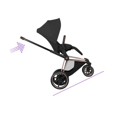Cybex e-Priam 5 Style Kinderwagen 2-in-1 - Rosegold/Sepia Black Cybex e-Priam 5 Style Kinderwagen 2-in-1 - Rosegold/Sepia Black