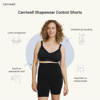 Carriwell Postpartum Shapewear Shorts - Maat S - Zwart