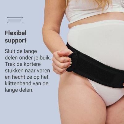 Carriwell Verstelbare Buikband Support Zwart S/M Carriwell Verstelbare Buikband Support Zwart S/M