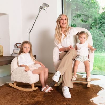 Childhome Schommelstoel - Teddy - Ecru
