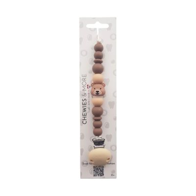 Chewies & More Speenkoord Bear - Siliconen - Bruin