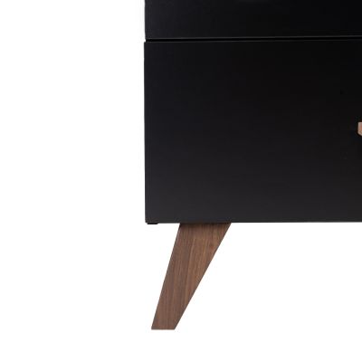 TWF Ledikant 70 x 140 - Commode 3 Laden Modena Walnoot