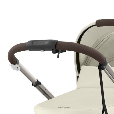 Cybex E-Gazelle S Twin Kinderwagen Almond Beige / Beige