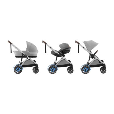 Cybex E-Gazelle S Kinderwagen 2-in-1 Stone Grey/Mid Grey Cybex E-Gazelle S Kinderwagen 2-in-1 Stone Grey/Mid Grey