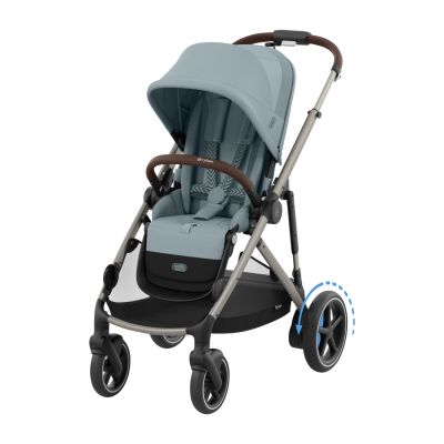 Cybex E-Gazelle S DUO kinderwagen 3-in-1 Stormy Blue/Light Blue Cybex E-Gazelle S DUO kinderwagen 3-in-1 Stormy Blue/Light Blue