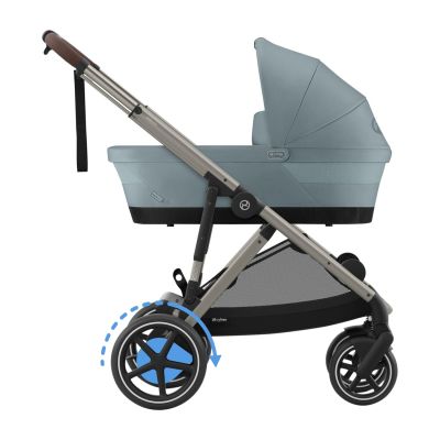 Cybex E-Gazelle S DUO kinderwagen 3-in-1 Stormy Blue/Light Blue Cybex E-Gazelle S DUO kinderwagen 3-in-1 Stormy Blue/Light Blue