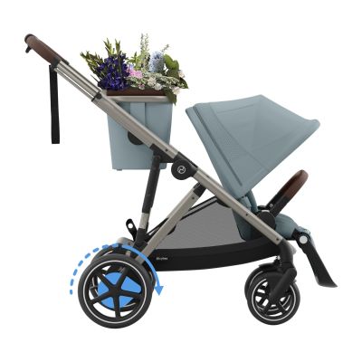 Cybex E-Gazelle S Kinderwagen 2-in-1 -Stormy Blue/Light Blue