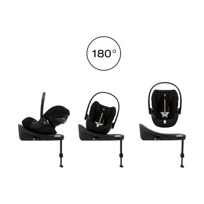 Cybex Gazelle S 3-in-1 Kinderwagen Set XL Incl. Amya - Black/Moon Black