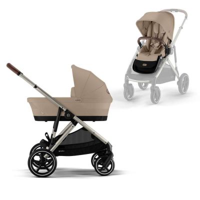 Cybex Gazelle S Kinderwagen 2-in-1 - Taupe - Almond Beige / Beige Cybex Gazelle S Kinderwagen 2-in-1 - Taupe - Almond Beige / Beige